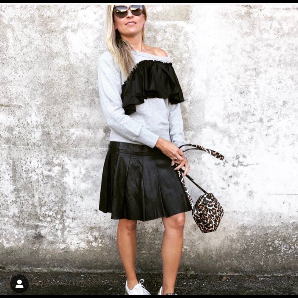 J Crew Ruffle Sweatshirt